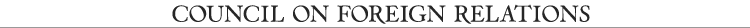 Council on Foreign Relations